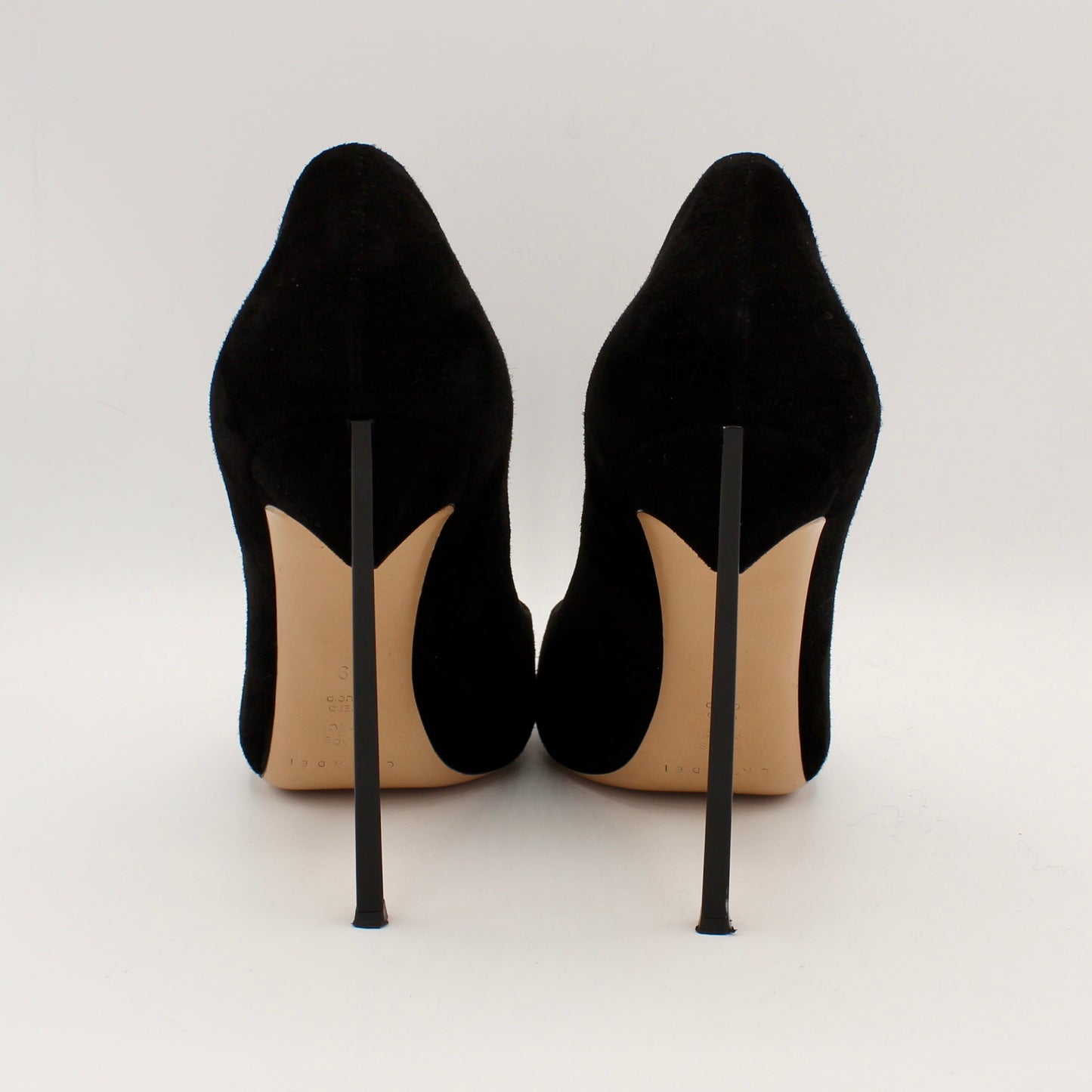 Casadei décolleté velluto nero
