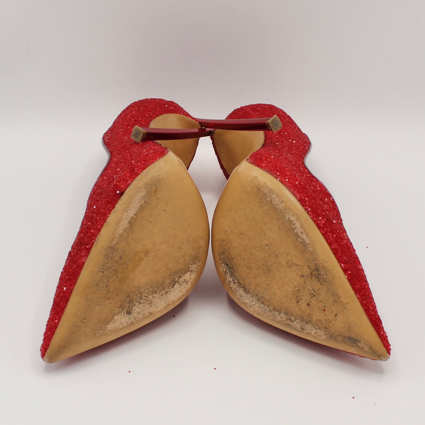 Casadei décolleté glitterate rosse