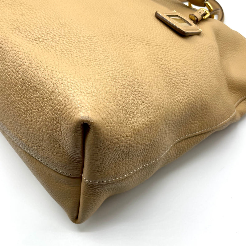 Prada borsa in pelle beige con tracolla – Pureluxury