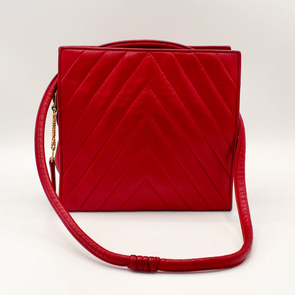 Chanel vintage chevron a spalla